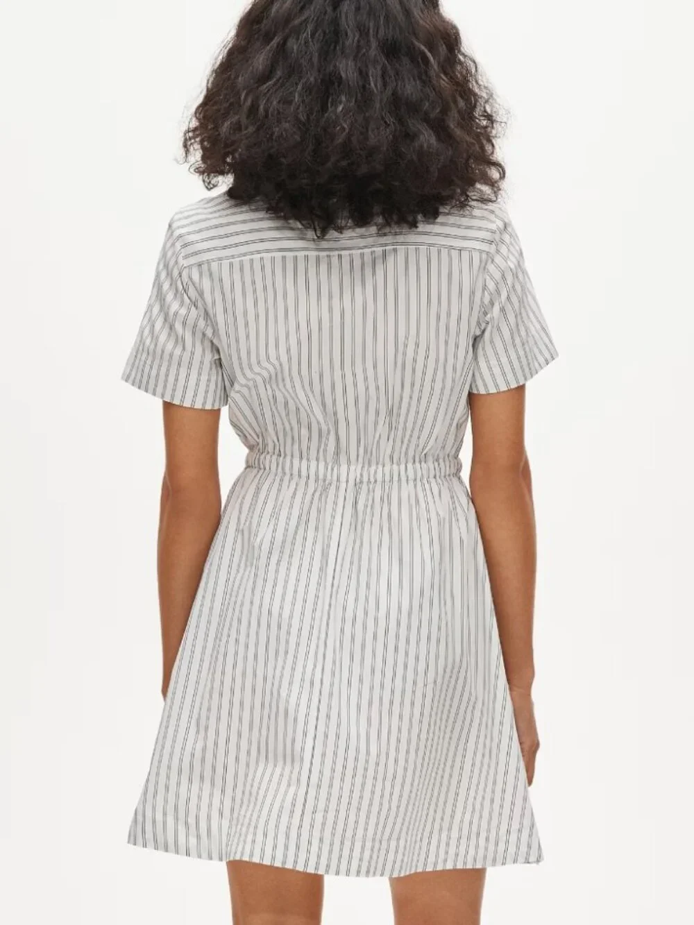 NWT J. Crew Cerise Mini Shirt Dress Striped Cotton Poplin Ivory Blue Size 6